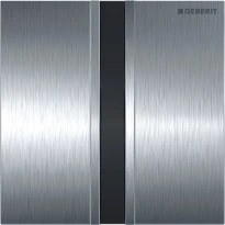 PLAQUE DE COMMANDE GEBERIT SIGMA 50 brossé chromé synthetique . .