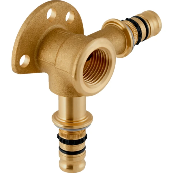Geberit Mepla muurplaat 65 mm dubbel 90° FF 20 x 1/2 F x 20 mm