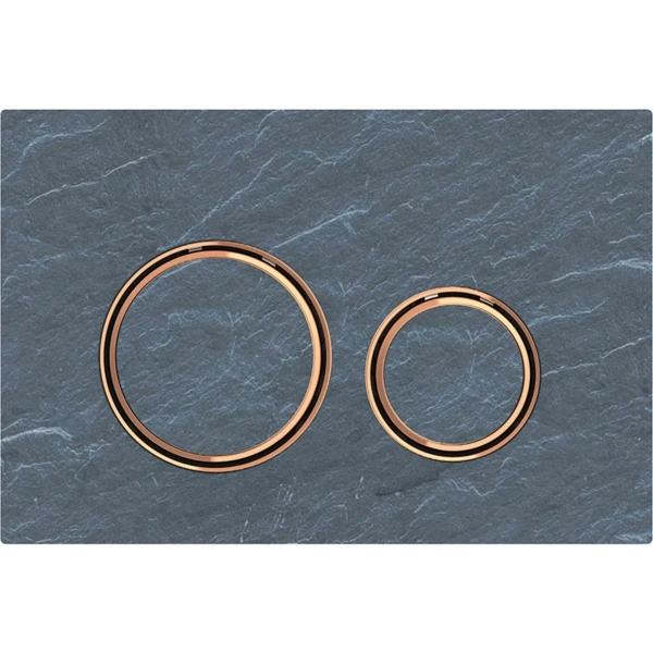 Geberit Sigma21 bedieningsplaat Mustang Leisteen rood goud