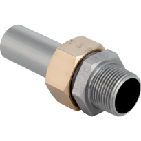 Geberit Mapress inox raccord 3-pièces coulissant avec joint plat MM 18 x 1/2 M