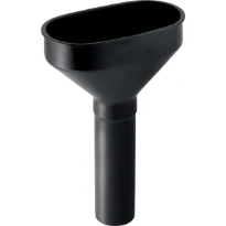 Geberit PE entonnoir 40 mm PE noir oval avec grille