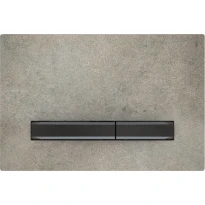 Geberit Sigma 50 plaque de commande finition béton noir chromé