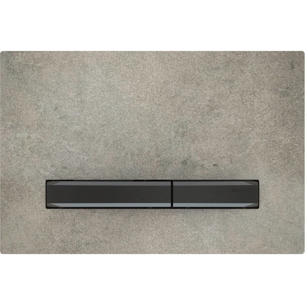 Geberit Sigma 50 plaque de commande finition béton noir chromé