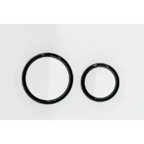 Geberit Sigma 21 plaque de commande blanc noir chromé