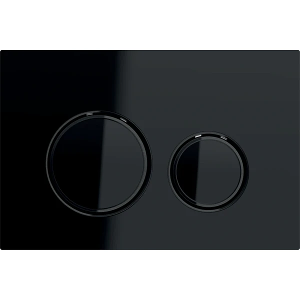 Geberit Sigma21 bedieningsplaat zwart zwart verchroomd
