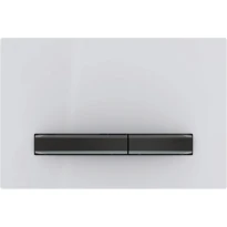 Geberit Sigma 50 plaque de commande blanc noir chromé
