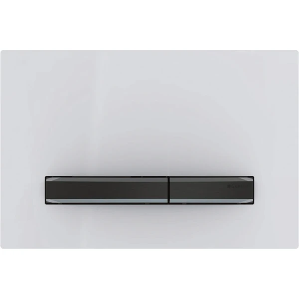Geberit Sigma 50 plaque de commande blanc noir chromé
