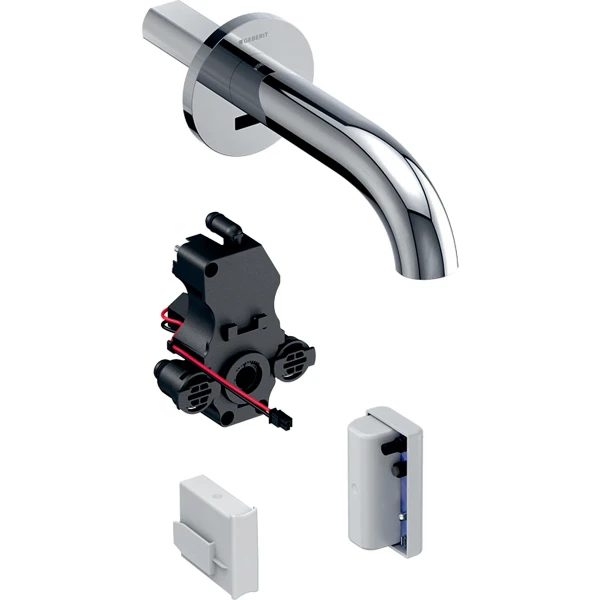 Geberit Piave wastafelkraan muur inbouwdoos voor sturing L17 cm met mengventiel generator chroom
