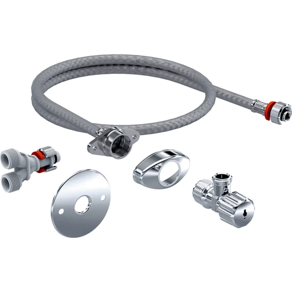 Geberit AquaClean Tuma set aansluiting watertoevoer inbouw reservoir 12 cm