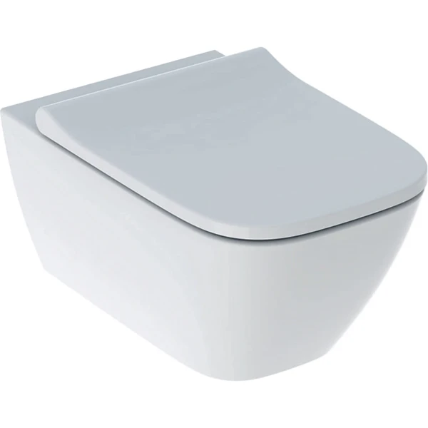 Geberit Smyle Square cuvette suspendue PACK Rimfree (cuvette suspendue + abattant avec softclose) - blanc - B350xp540 mm