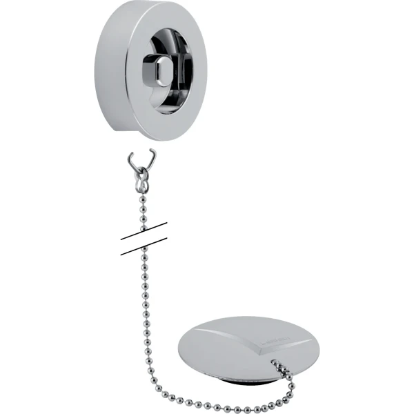 Geberit afwerkset voor badsifon met stop chroom