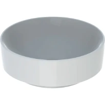 Geberit VariForm lavabo à poser rond 400 mm - blanc - sans trou de robinet - sans trop-plein