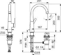Hansa HansaDesigno Style robinet lavabo chromé