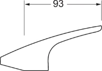 Hansa Hansamix poignée, L=93 mm chromé