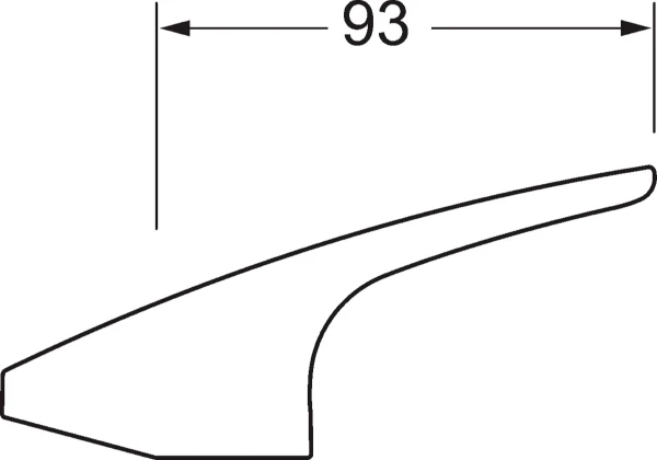 Hansa Hansamix poignée, L=93 mm chromé