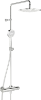 Hansa Hansamicra Style douche de pluie chromé (douchette 95mm - douche de tête 200mm)