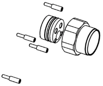 Hansa rallonge encastréé complète, 20 mm