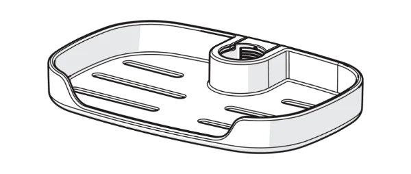 Hansa HansaActivejet porte-savon Transparent