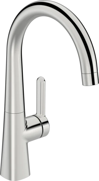 Hansa Hansadesigno Style wastafelmengkraan zij-bediening - ronde uitloop - chroom
