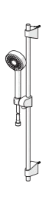Hansa HansaBasicjet set de douche 760 mm  chromé barre de douche - douchette - flexible de douche 1750mm
