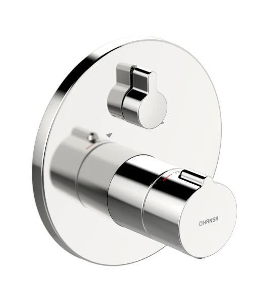 Hansa Hansahome set de finition robinet thermostatique avec inverseur - chromé - rond