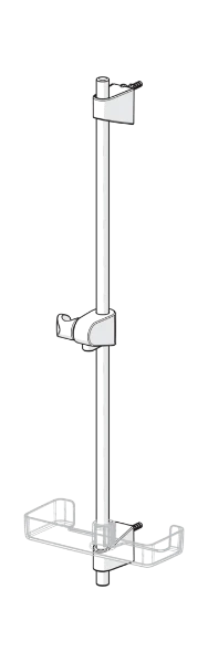 Hansa HansaBasicjet barre de douche 72  chromé porte-savon