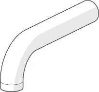 HANSA Uitloop, L=170 Chroom