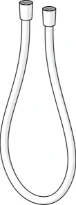 Hansa flexible de douche, L=1500 chromé