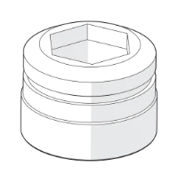 Hansa bague pour mousseur chromé