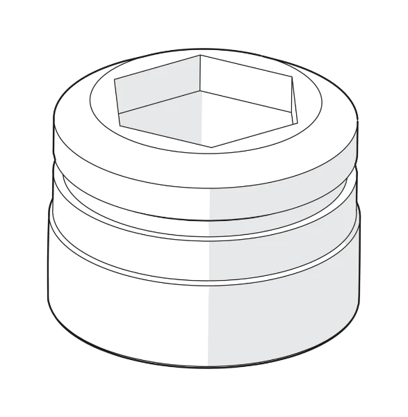Hansa WSS Fitting ring for aerator Chroom