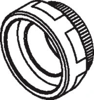 Hansa anneau à visser, M34 x 1, AF 32