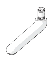 HANSA Uitloop, L=161 Chroom