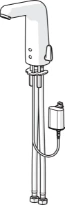 MELANGEUR ELECTRONIQUE HANSA HANSAMEDIPRO 1/2 - chromé XL DN 15 Ecoulement surelevé Pile 6 V