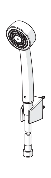 Hansa HansaBasicjet douchette 70 mm chromé 1jet - support - flexible de douche 1500mm