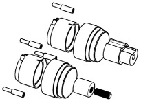 Hansa rallonge encastréé complète, 20 mm