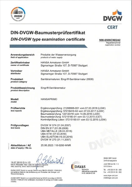 HANSA HANSAPRIMO Wastafelkraan Chroom