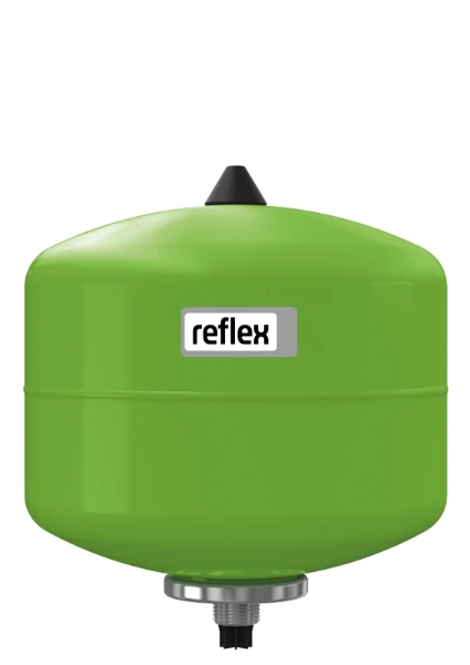Reflex Refix doorstroom expansievat (san) met butyl balg DD 8, 10 bar groen