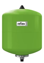 Reflex Refix doorstroom expansievat (san) met butyl balg DD 25, 10 bar groen