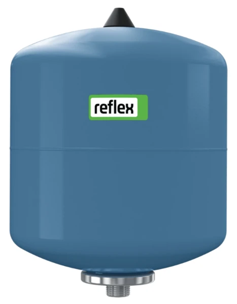 Reflex Refix expansievat (sanitair) verticaal voor boiler DE 2, 10 bar blauw
