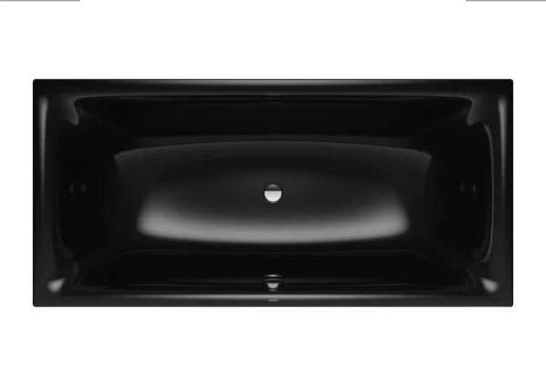 Kaldewei Silenio baignoire acier émaillé 1800 x 800 x 435 mm - noir - effet perlé