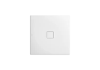 Kaldewei Conoflat receveur de douche acier émaillé 900 x 900 mm - noir - effet perlé - support