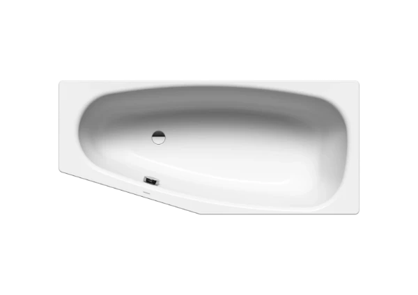 Kaldewei Mini baignoire acier émaillé 1570 x 700 x 430 mm - blanc - couchage à gauche - effet perlé