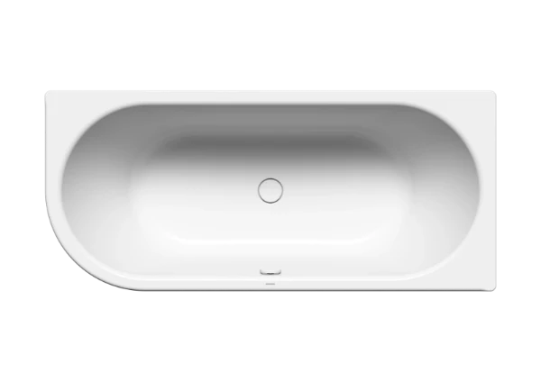 Kaldewei Centro Duo baignoire acier émaillé 1800 x 800 x 470 mm - blanc - angle gauche - effet perlé