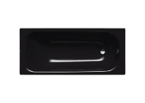 Kaldewei Saniform Plus baignoire acier émaillé 1400 x 700 x 410 mm - noir - antidérapant complet