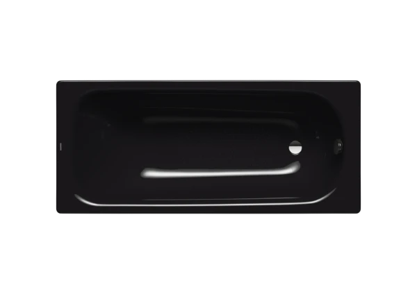 Kaldewei Saniform Plus baignoire acier émaillé 1400 x 700 x 410 mm - noir - antidérapant complet