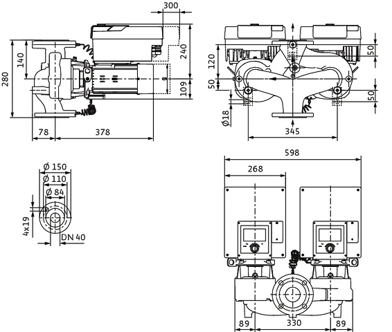 Wilo Stratos GIGA2.0-D 40/1-23/1,5
