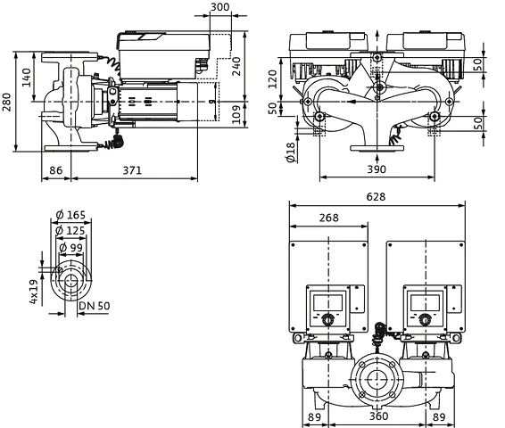 Wilo Stratos GIGA2.0-D 50/1-20/1,5