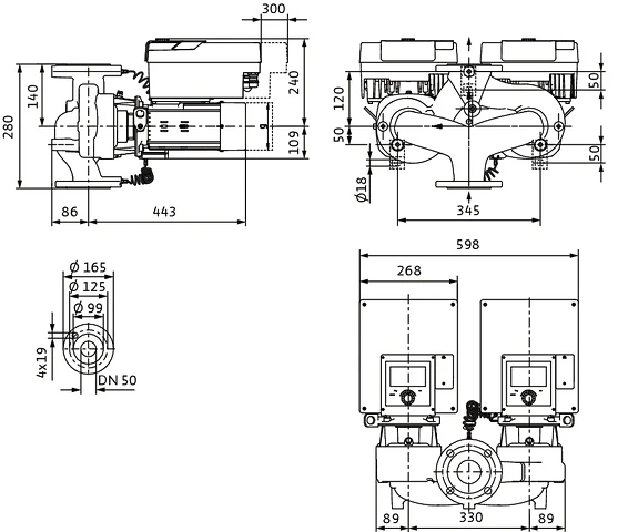 Wilo Stratos GIGA2.0-D 50/1-37/3,0