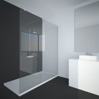 AQC Wall Concept 216 Invisible jusqu'à 1000 mm single carrelage brillant transparant traitement: Aquaclean
