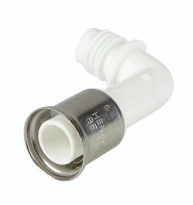 Henco Vision bocht 90° voor verdeler 26mm - onderaansluiting